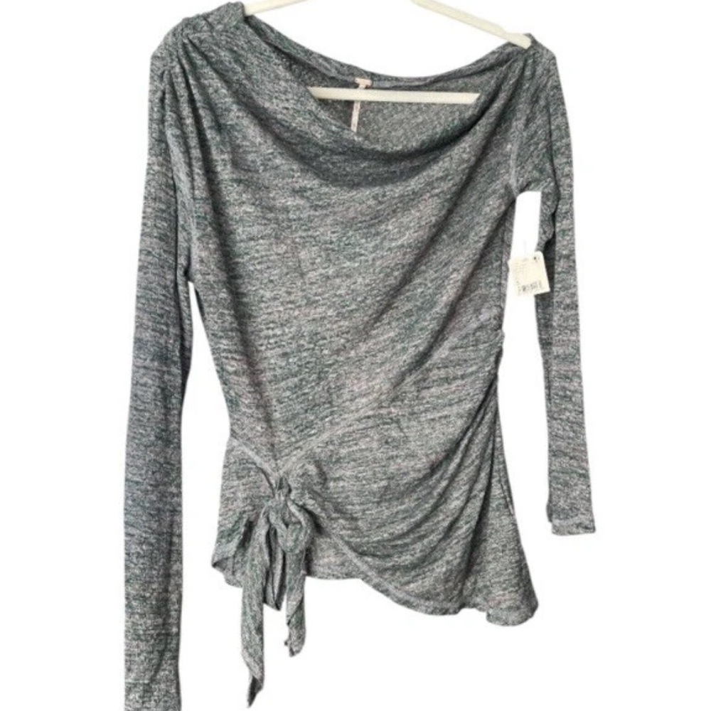 Free People Golden Hour One Shoulder Long sleeve Top in Incense Combo Size S